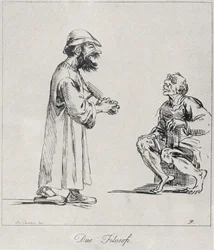 Two Philosophers, Engraved by Arthur Pond